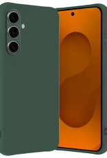 Nomfy Nomfy Samsung Galaxy S25 Hoesje Siliconen - Donkergroen