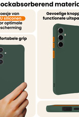Nomfy Nomfy Samsung Galaxy S25 Hoesje Siliconen - Donkergroen
