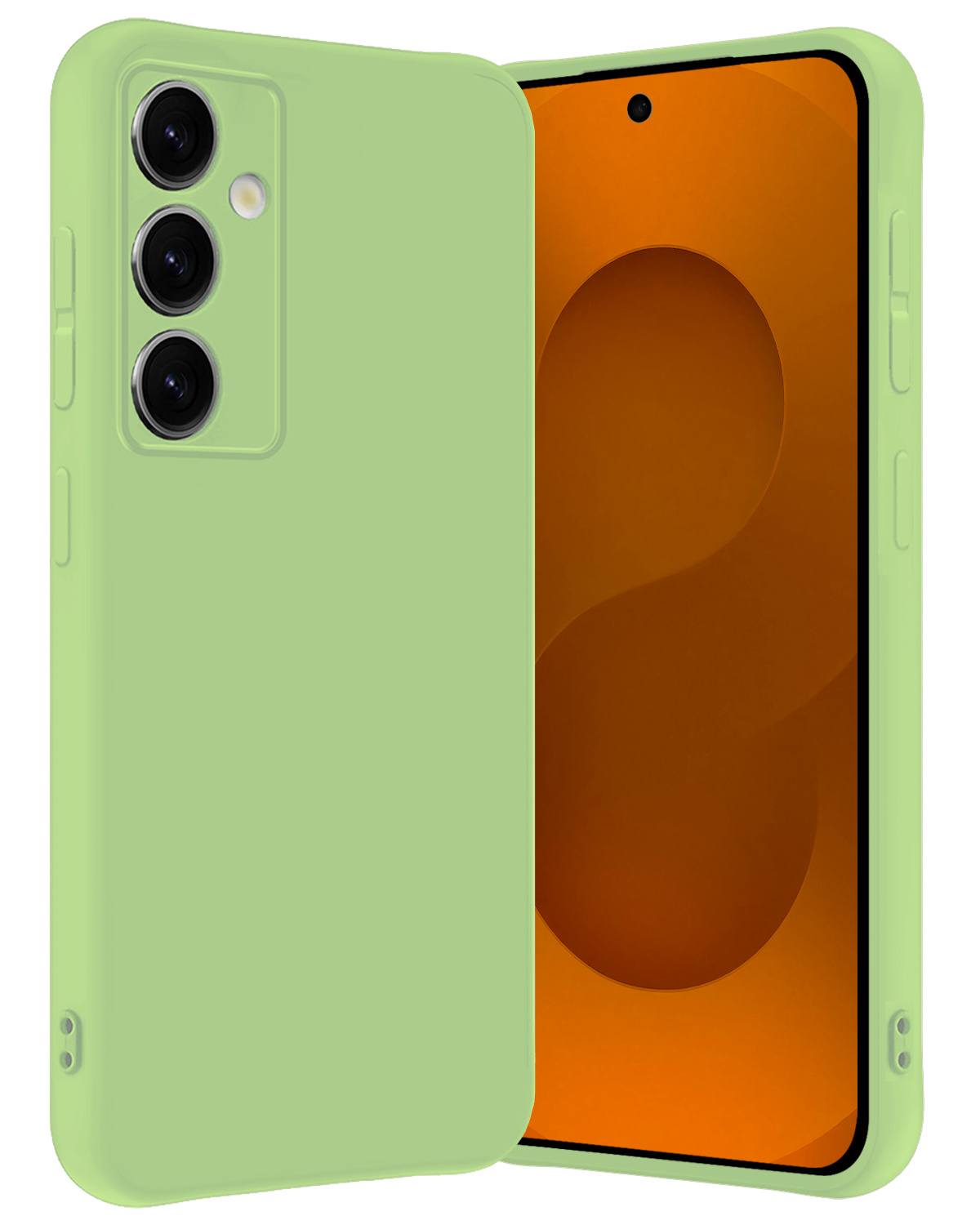 Nomfy Nomfy Samsung Galaxy S25 Hoesje Siliconen - Groen