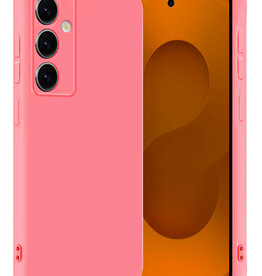 Nomfy Nomfy Samsung Galaxy S25 Hoesje Siliconen - Lichtroze