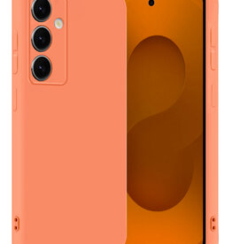 Nomfy Nomfy Samsung Galaxy S25 Hoesje Siliconen - Perzik