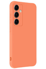 Nomfy Nomfy Samsung Galaxy S25 Hoesje Siliconen - Perzik