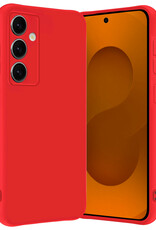 Nomfy Nomfy Samsung Galaxy S25 Hoesje Siliconen - Rood