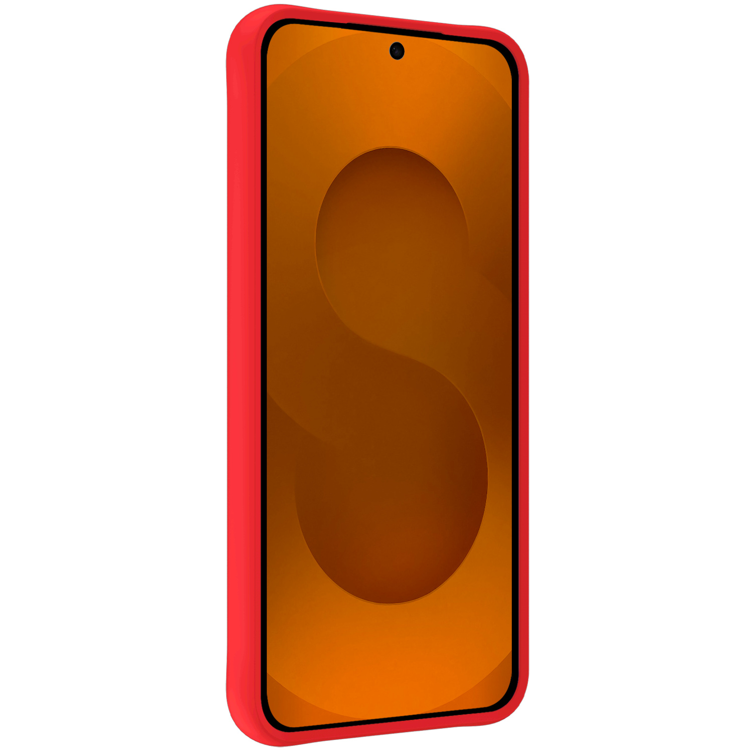 Nomfy Nomfy Samsung Galaxy S25 Hoesje Siliconen - Rood