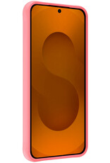 Nomfy Nomfy Samsung Galaxy S25 Hoesje Siliconen - Lichtroze - 2 PACK