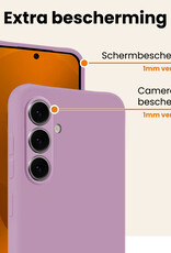 Nomfy Nomfy Samsung Galaxy S25 Hoesje Siliconen - Lila - 2 PACK