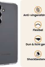 Nomfy Nomfy Samsung Galaxy S25 Hoesje Siliconen Met Screenprotector - Transparant