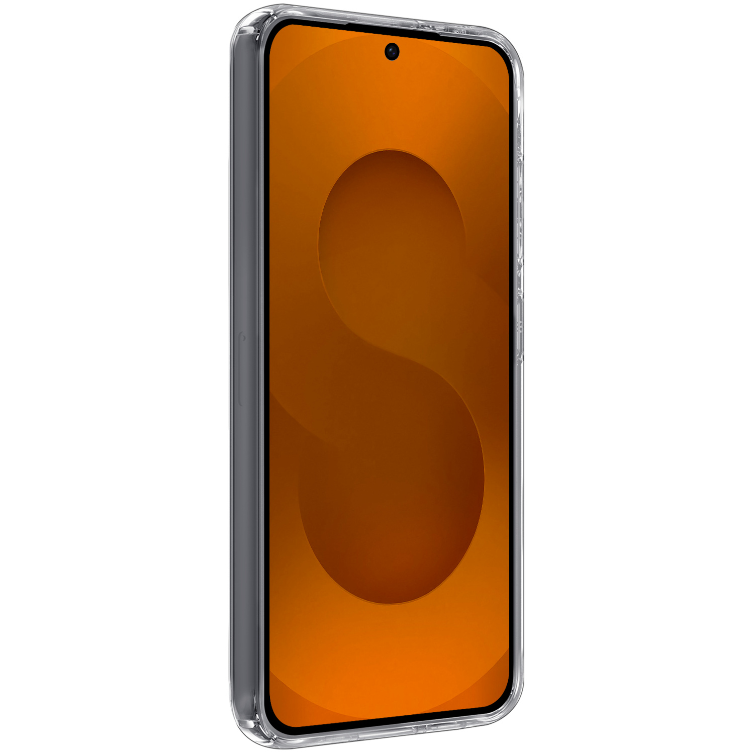 Nomfy Nomfy Samsung Galaxy S25 Hoesje Siliconen Met 2x Screenprotector - Transparant