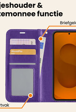 Nomfy Nomfy Samsung Galaxy S25 Hoesje Bookcase - Paars