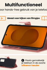 Nomfy Nomfy Samsung Galaxy S25 Hoesje Bookcase - Rose Goud
