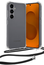 Nomfy Nomfy Samsung Galaxy S25 Plus Hoesje Transparant Shockproof Met Zwart Koord