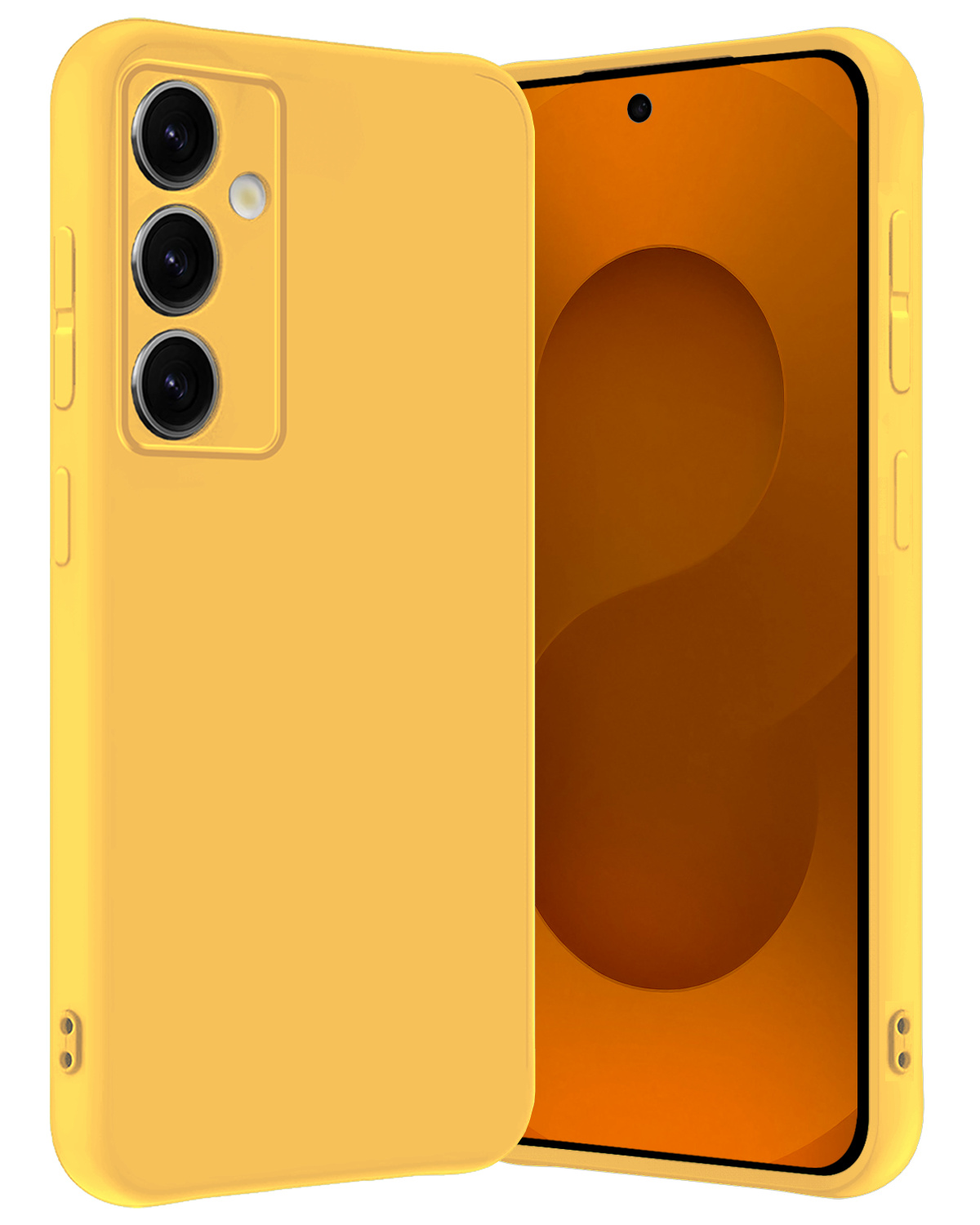 Nomfy Nomfy Samsung Galaxy S25 Plus Hoesje Siliconen - Geel