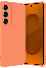 Nomfy Nomfy Samsung Galaxy S25 Plus Hoesje Siliconen - Perzik