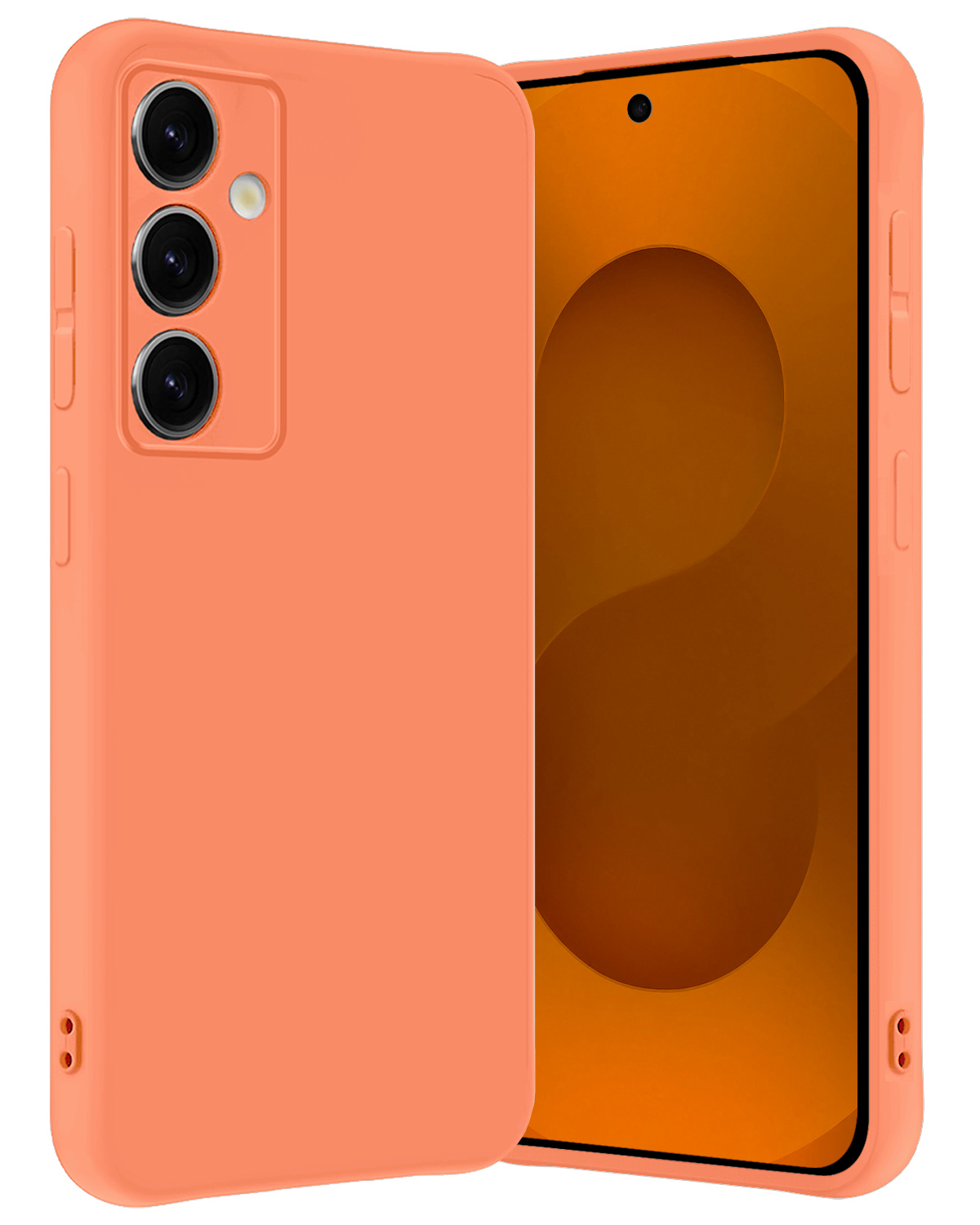 Nomfy Nomfy Samsung Galaxy S25 Plus Hoesje Siliconen - Perzik