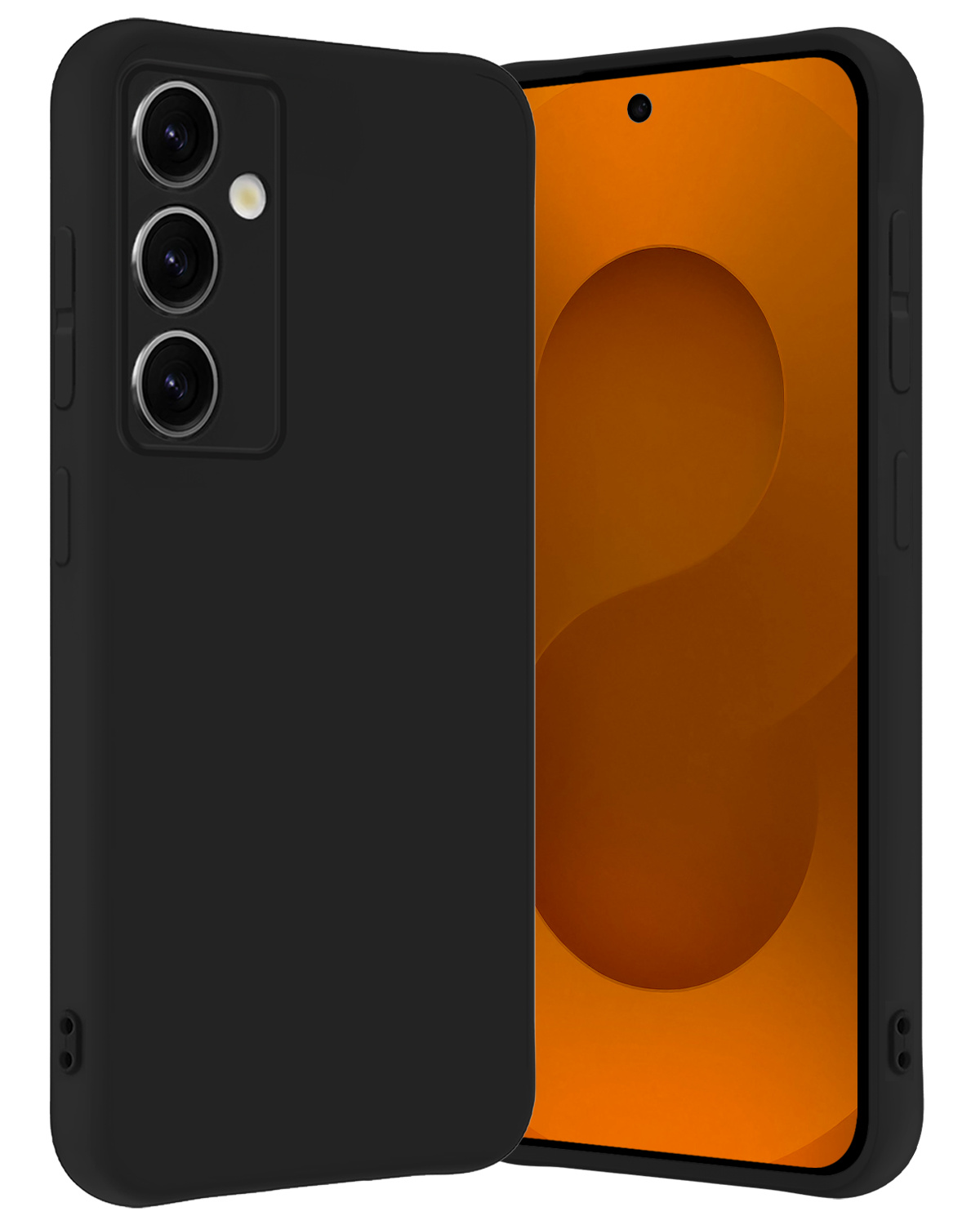 Nomfy Nomfy Samsung Galaxy S25 Plus Hoesje Siliconen - Zwart