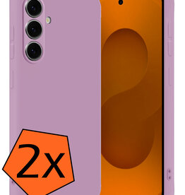 Nomfy Nomfy Samsung Galaxy S25 Plus Hoesje Siliconen - Lila - 2 PACK