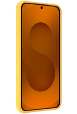 Nomfy Nomfy Samsung Galaxy S25 Plus Hoesje Siliconen Met Screenprotector - Geel