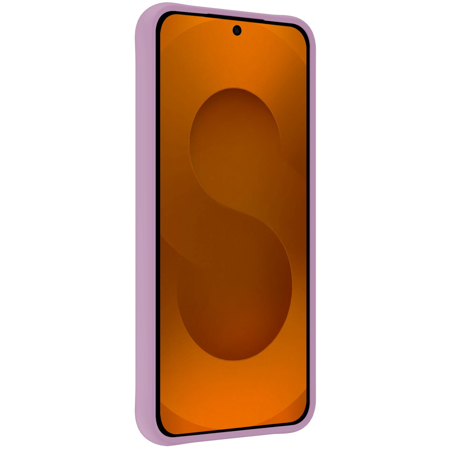 Nomfy Nomfy Samsung Galaxy S25 Plus Hoesje Siliconen Met Screenprotector - Lila