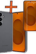 Nomfy Nomfy Samsung Galaxy S25 Plus Hoesje Siliconen Met Screenprotector - Transparant