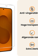 Nomfy Nomfy Samsung Galaxy S25 Plus Hoesje Siliconen Met 2x Screenprotector - Perzik