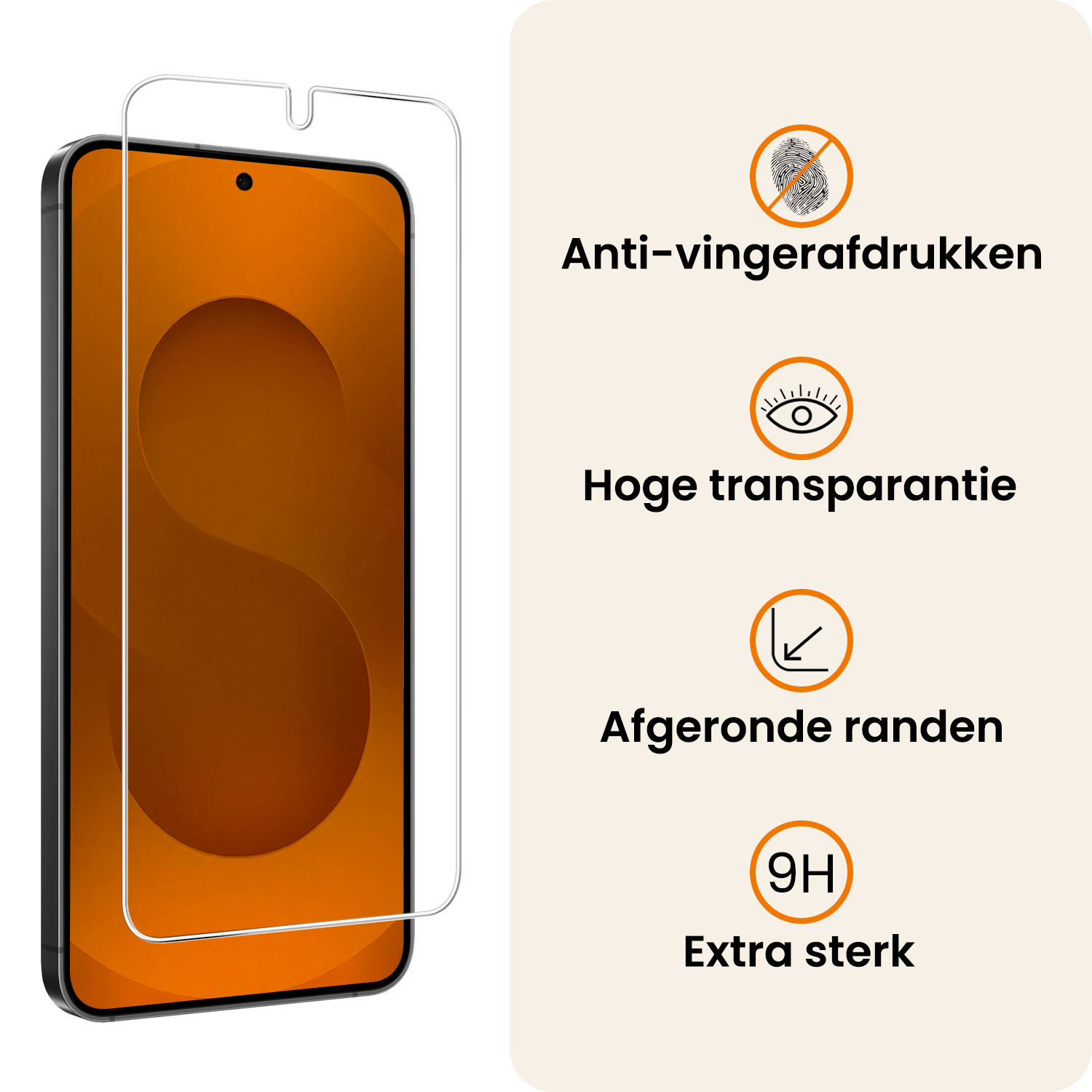 Nomfy Nomfy Samsung Galaxy S25 Plus Hoesje Bookcase Met Screenprotector - Rood