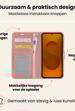 Nomfy Nomfy Samsung Galaxy S25 Plus Hoesje Bookcase Met Screenprotector - Rose Goud