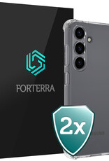 Forterra Forterra Samsung Galaxy S25 Hoesje Shockproof - Transparant - 2 PACK