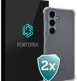 Forterra Forterra Samsung Galaxy S25 Hoesje Shockproof - Transparant - 2 PACK