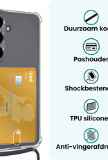 Forterra Forterra Samsung Galaxy S25 Hoesje Pashouder met Koord Met Screenprotector