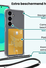 Forterra Forterra Samsung Galaxy S25 Hoesje Pashouder met Koord Met Screenprotector