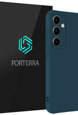 Forterra Forterra Samsung Galaxy S25 Hoesje Siliconen - Donkerblauw