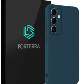 Forterra Forterra Samsung Galaxy S25 Hoesje Siliconen - Donkerblauw