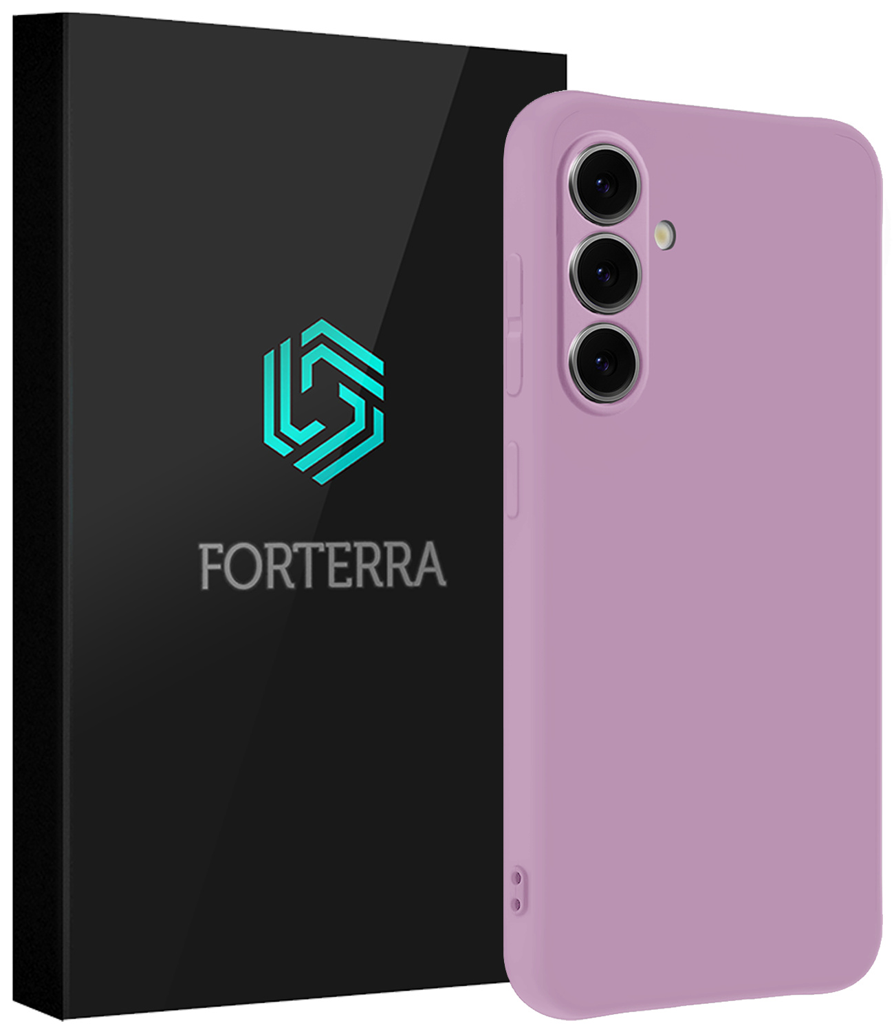 Forterra Forterra Samsung Galaxy S25 Hoesje Siliconen - Lila