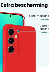Forterra Forterra Samsung Galaxy S25 Hoesje Siliconen - Rood