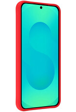Forterra Forterra Samsung Galaxy S25 Hoesje Siliconen - Rood