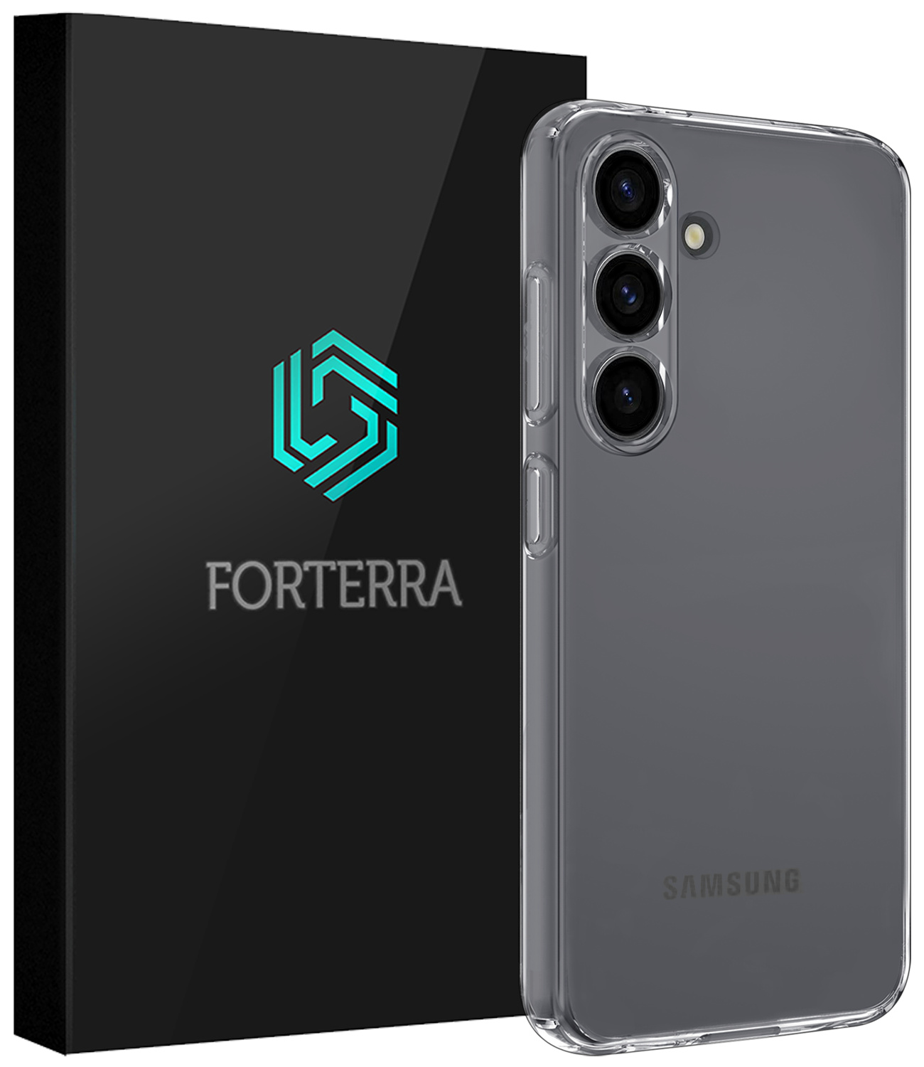 Forterra Forterra Samsung Galaxy S25 Hoesje Siliconen - Transparant