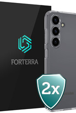 Forterra Forterra Samsung Galaxy S25 Hoesje Siliconen - Transparant - 2 PACK