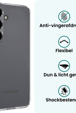 Forterra Forterra Samsung Galaxy S25 Hoesje Siliconen Met Screenprotector - Transparant
