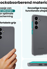 Forterra Forterra Samsung Galaxy S25 Hoesje Siliconen Met Screenprotector - Transparant