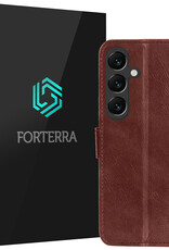Forterra Forterra Samsung Galaxy S25 Hoesje Bookcase - Bruin