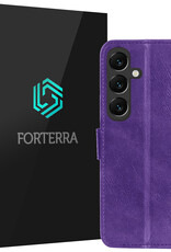 Forterra Forterra Samsung Galaxy S25 Hoesje Bookcase - Paars
