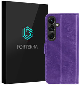 Forterra Forterra Samsung Galaxy S25 Hoesje Bookcase - Paars