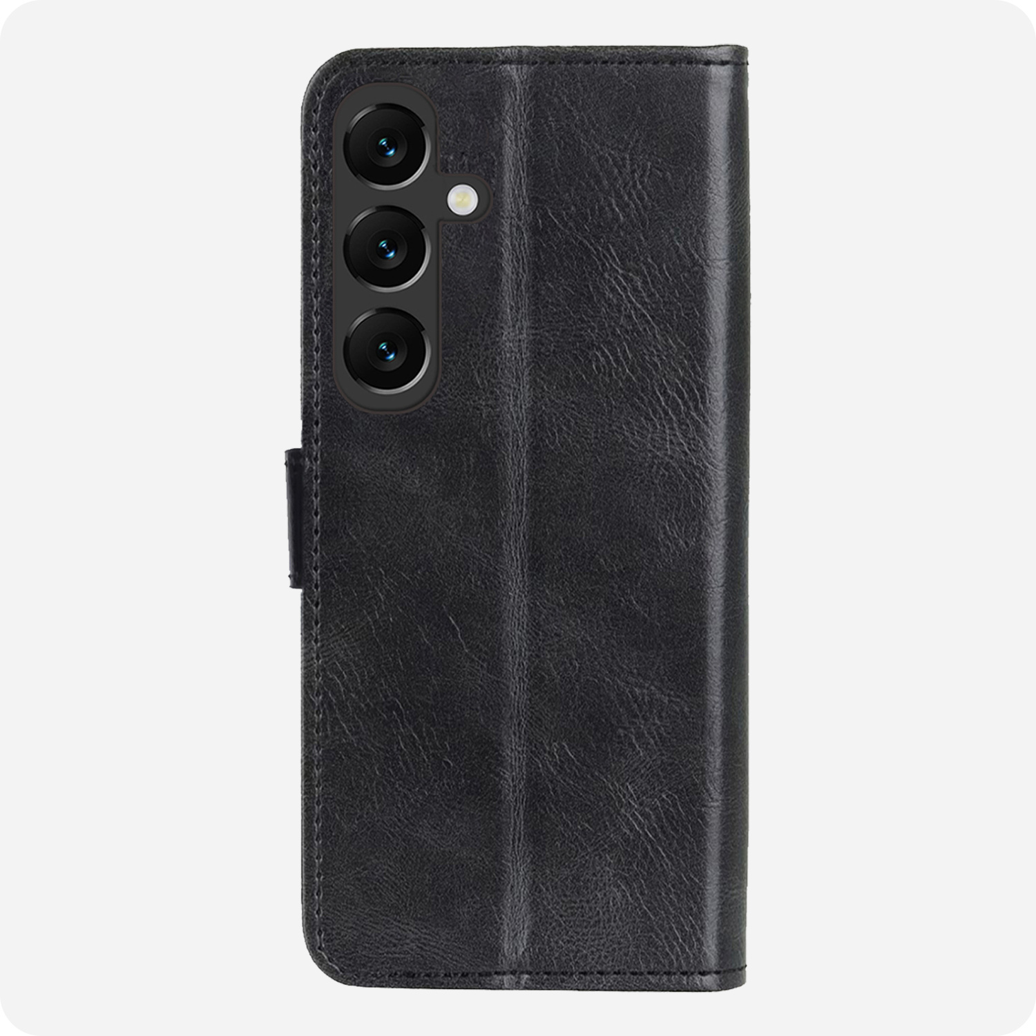 Forterra Forterra Samsung Galaxy S25 Hoesje Bookcase Met Screenprotector - Zwart
