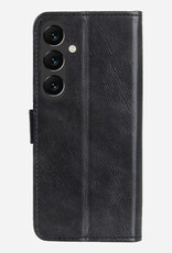 Forterra Forterra Samsung Galaxy S25 Hoesje Bookcase Met 2x Screenprotector - Zwart