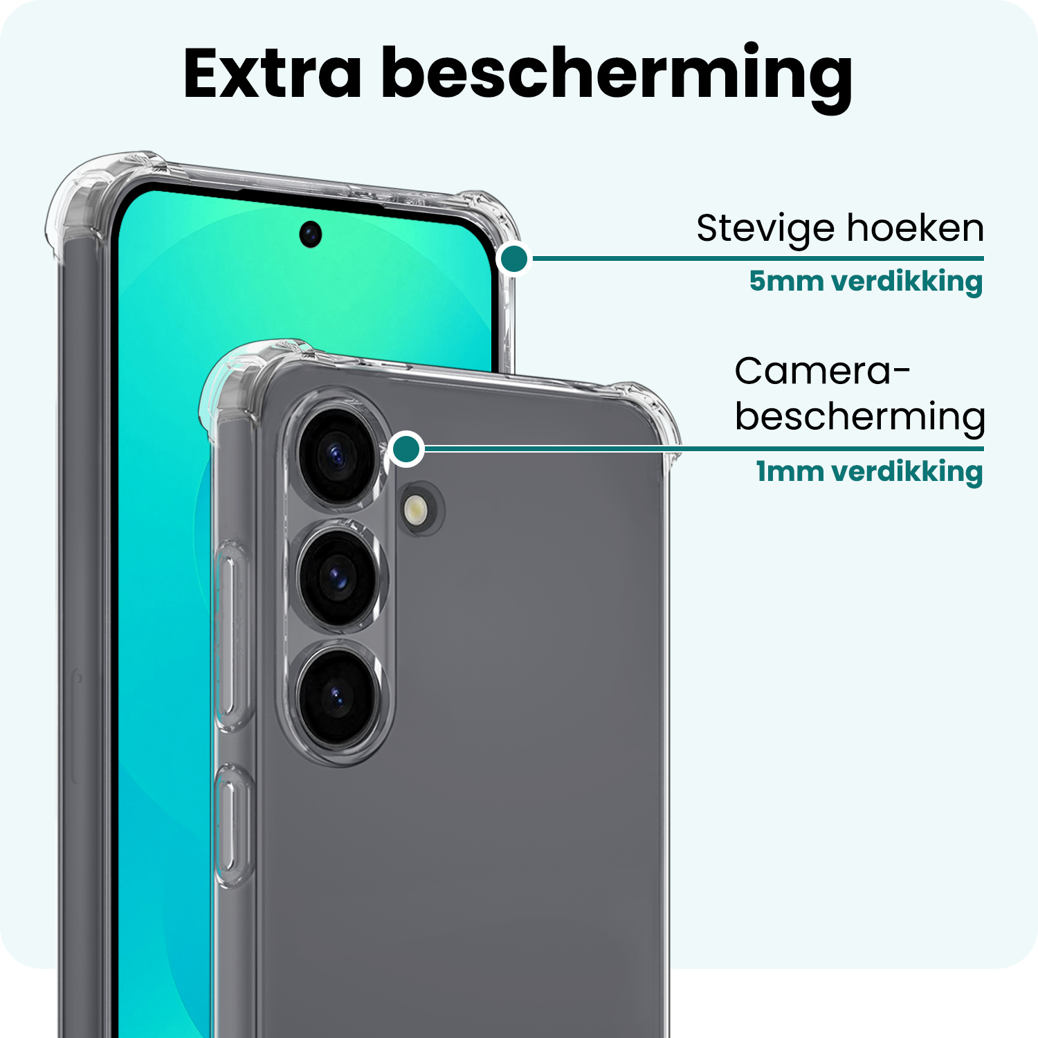 Forterra Forterra Samsung Galaxy S25 Plus Hoesje Shockproof Met 2x Screenprotector