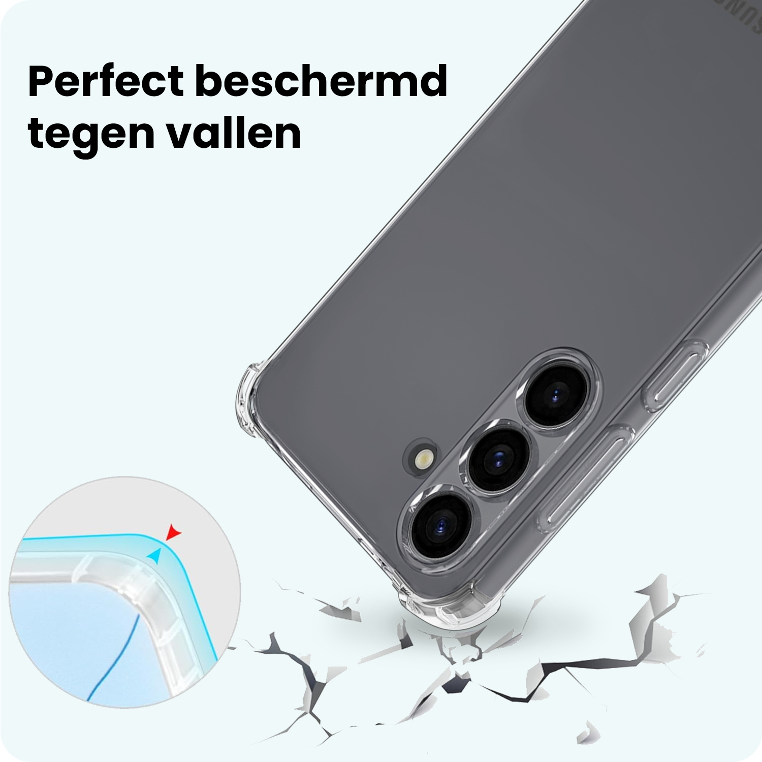 Forterra Forterra Samsung Galaxy S25 Plus Hoesje Shockproof Met 2x Screenprotector