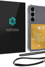 Forterra Forterra Samsung Galaxy S25 Plus Hoesje Pashouder met Koord