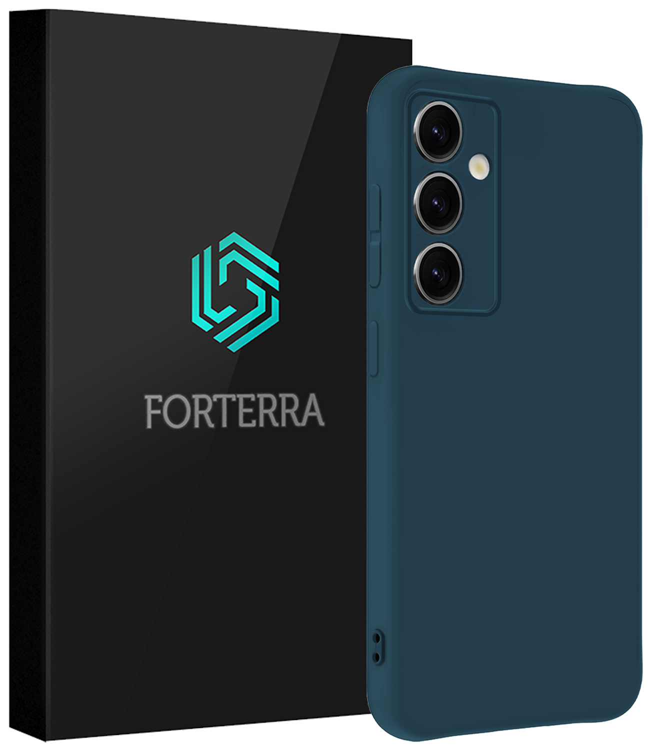 Forterra Forterra Samsung Galaxy S25 Plus Hoesje Siliconen - Donkerblauw