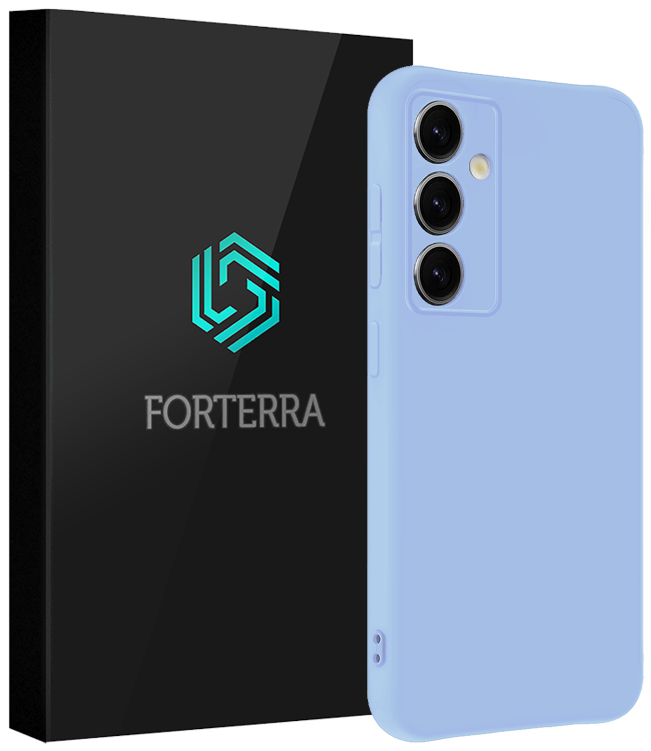 Forterra Forterra Samsung Galaxy S25 Plus Hoesje Siliconen - Lichtblauw