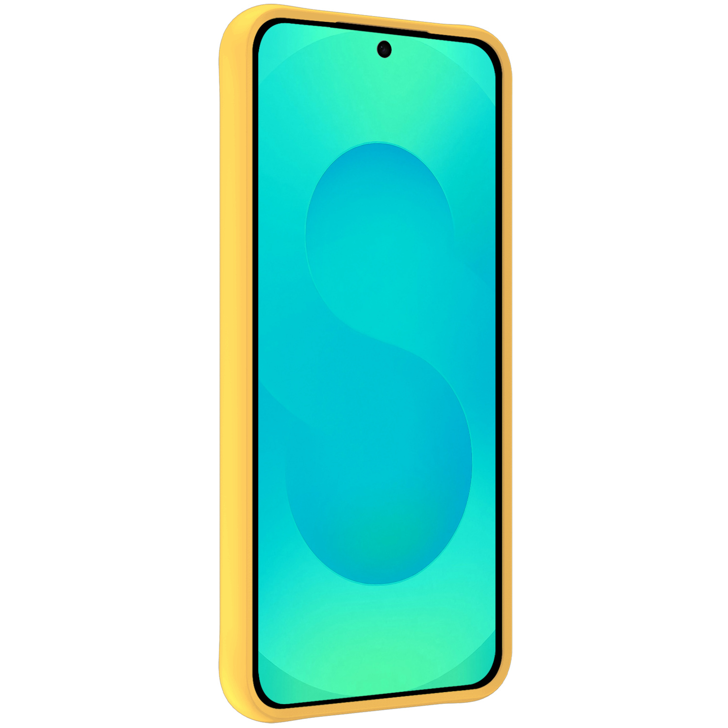 Forterra Forterra Samsung Galaxy S25 Plus Hoesje Siliconen Met Screenprotector - Geel